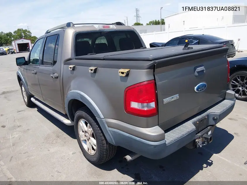2007 Ford Explorer Sport Trac Xlt VIN: 1FMEU31837UA08821 Lot: 45300253