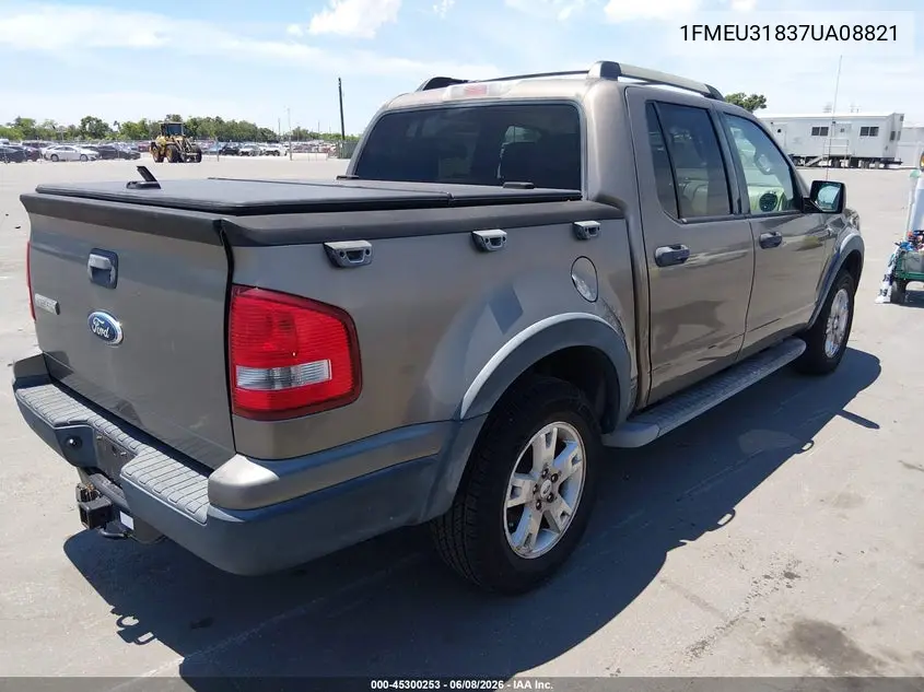 2007 Ford Explorer Sport Trac Xlt VIN: 1FMEU31837UA08821 Lot: 45300253