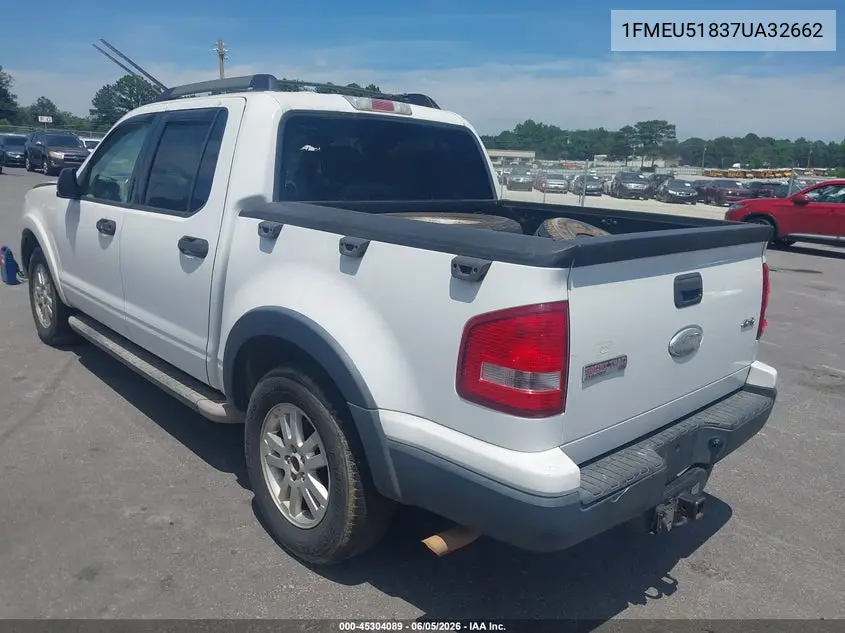 2007 Ford Explorer Sport Trac Xlt VIN: 1FMEU51837UA32662 Lot: 45304089