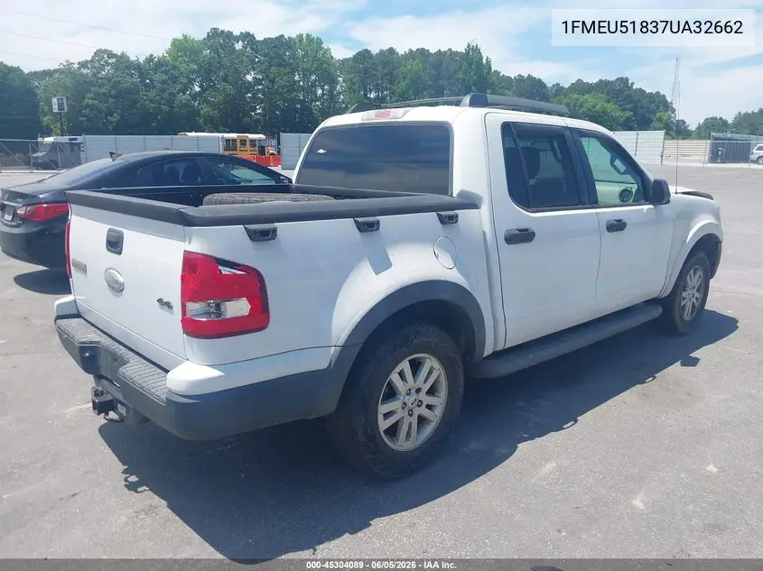 2007 Ford Explorer Sport Trac Xlt VIN: 1FMEU51837UA32662 Lot: 45304089