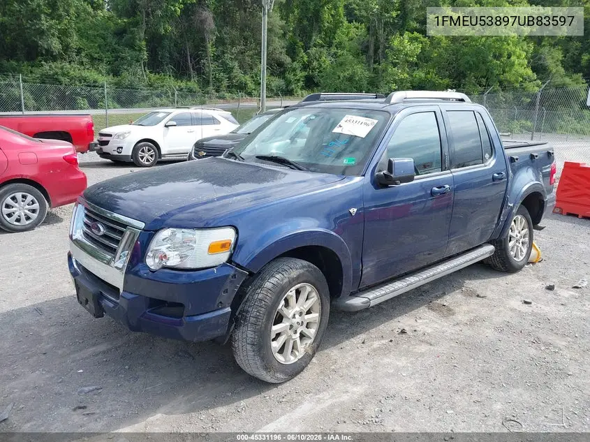 2007 Ford Explorer Sport Trac Limited VIN: 1FMEU53897UB83597 Lot: 45331196