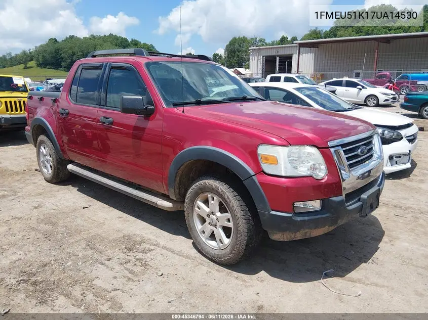 2007 Ford Explorer Sport Trac Xlt VIN: 1FMEU51K17UA14530 Lot: 45346794