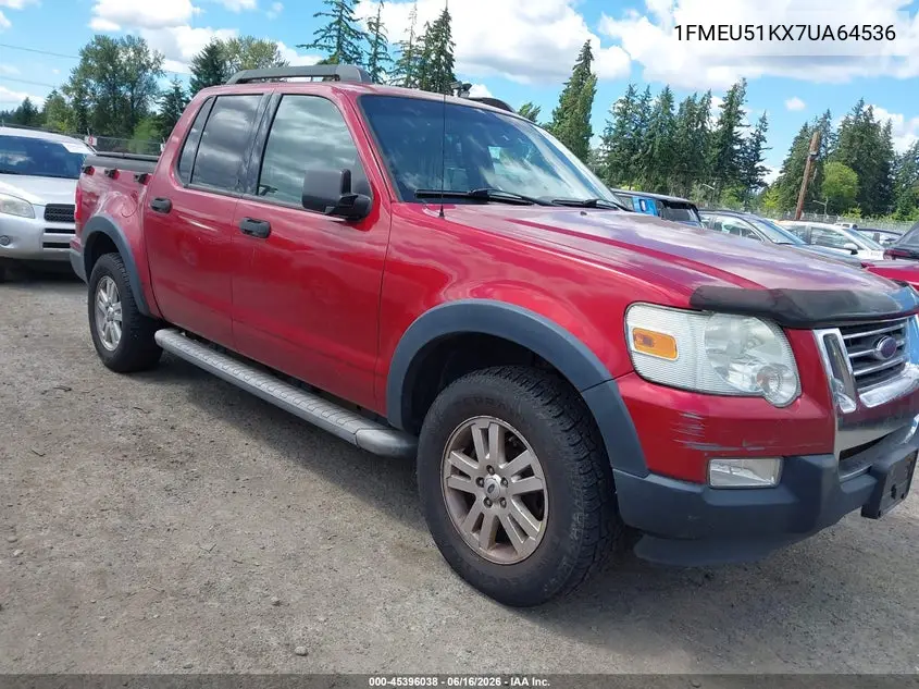 2007 Ford Explorer Sport Trac Xlt VIN: 1FMEU51KX7UA64536 Lot: 45396038