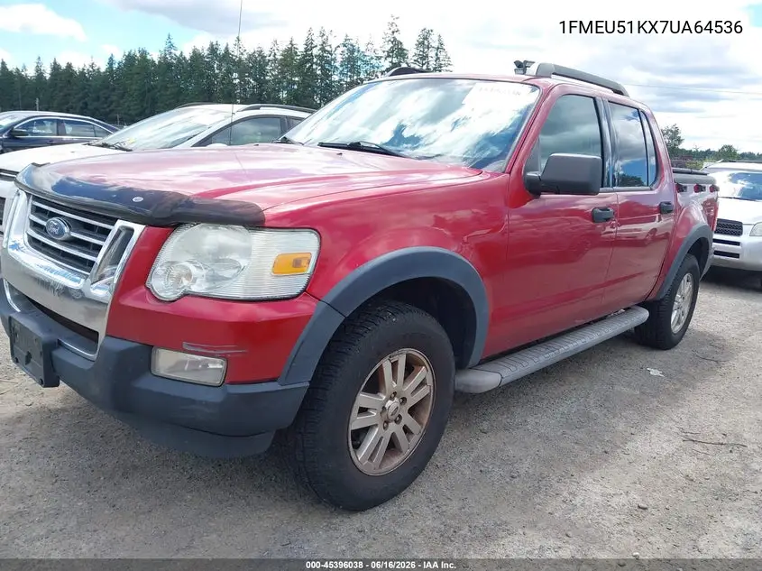 2007 Ford Explorer Sport Trac Xlt VIN: 1FMEU51KX7UA64536 Lot: 45396038