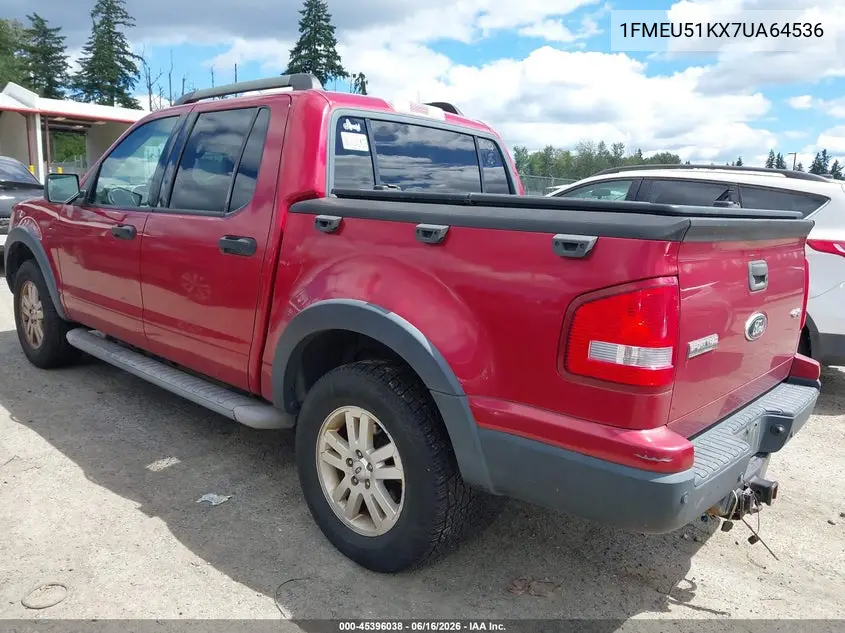 2007 Ford Explorer Sport Trac Xlt VIN: 1FMEU51KX7UA64536 Lot: 45396038