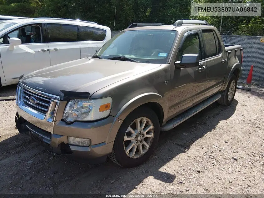 2007 Ford Explorer Sport Trac Limited VIN: 1FMEU53807UA06842 Lot: 45467765