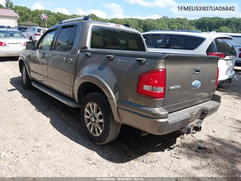 2007 Ford Explorer Sport Trac Limited VIN: 1FMEU53807UA06842 Lot: 45467765