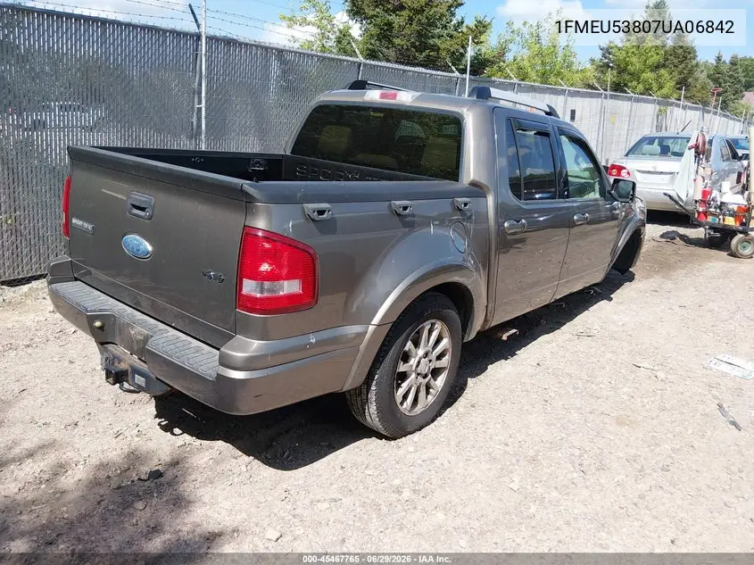 2007 Ford Explorer Sport Trac Limited VIN: 1FMEU53807UA06842 Lot: 45467765