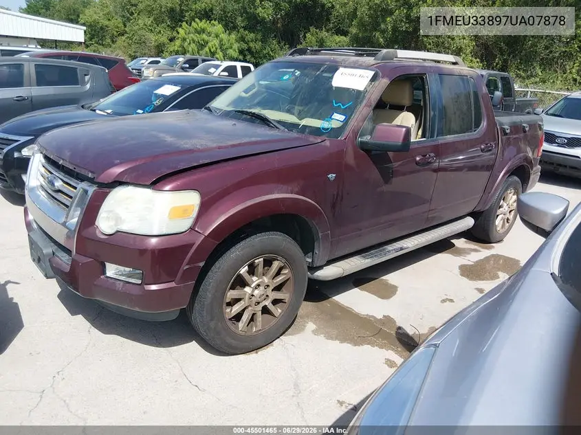 2007 Ford Explorer Sport Trac Limited VIN: 1FMEU33897UA07878 Lot: 45501465
