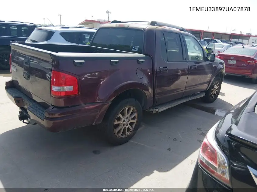 2007 Ford Explorer Sport Trac Limited VIN: 1FMEU33897UA07878 Lot: 45501465