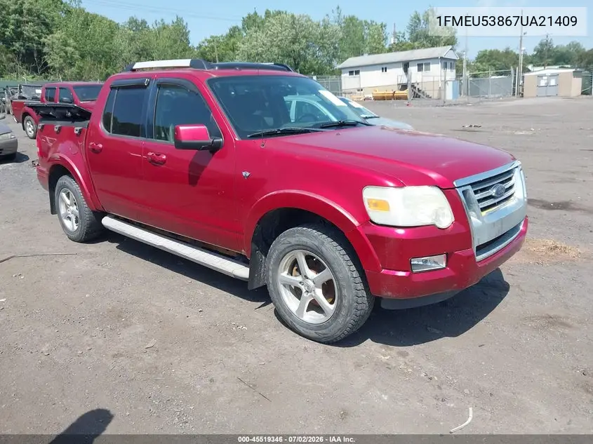 2007 Ford Explorer Sport Trac Limited VIN: 1FMEU53867UA21409 Lot: 45519346