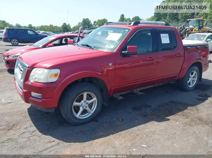 2007 Ford Explorer Sport Trac Limited VIN: 1FMEU53867UA21409 Lot: 45519346