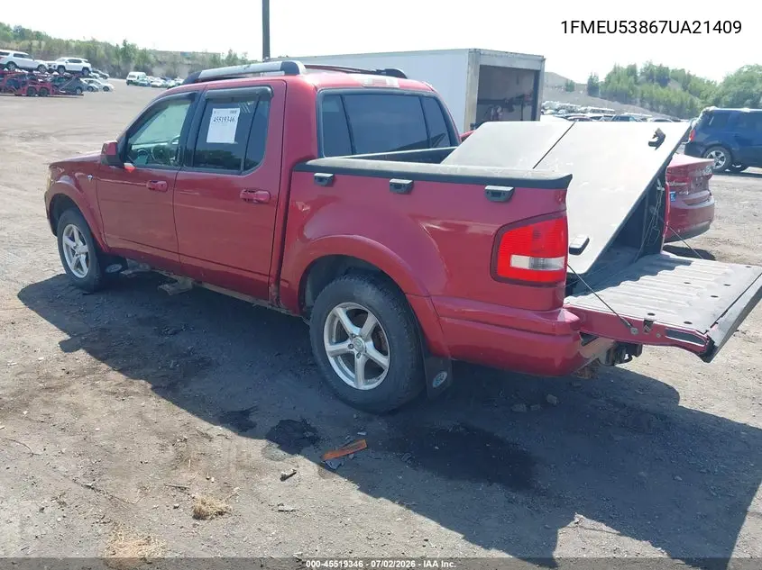 2007 Ford Explorer Sport Trac Limited VIN: 1FMEU53867UA21409 Lot: 45519346