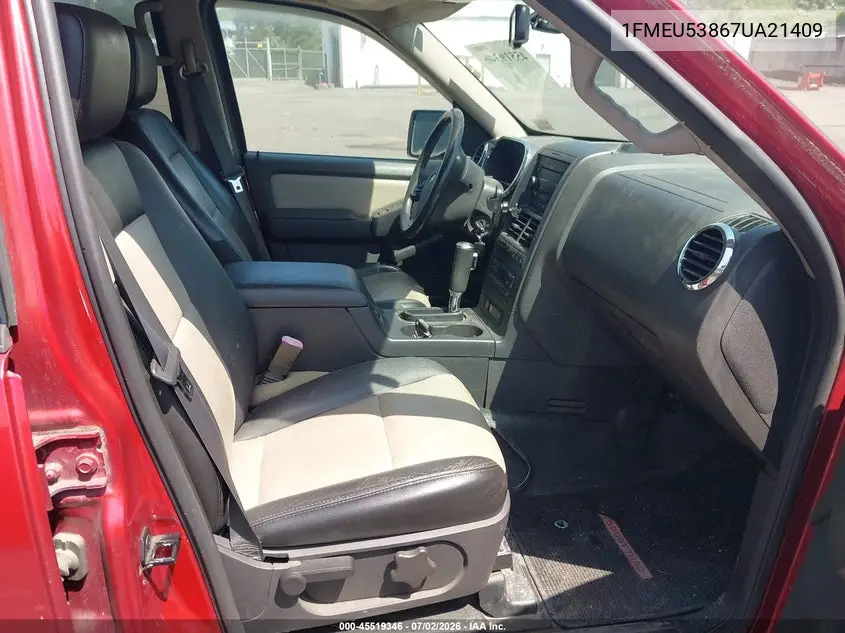 2007 Ford Explorer Sport Trac Limited VIN: 1FMEU53867UA21409 Lot: 45519346