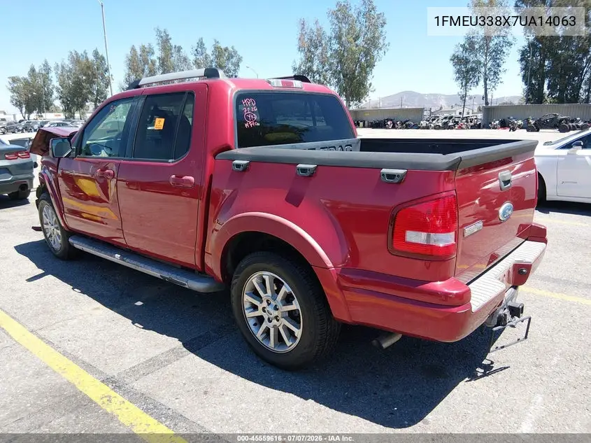 2007 Ford Explorer Sport Trac Limited VIN: 1FMEU338X7UA14063 Lot: 45559616