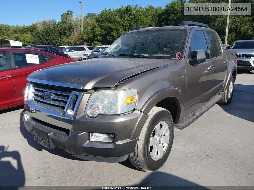 2007 Ford Explorer Sport Trac Limited VIN: 1FMEU53807UA24564 Lot: 45585111