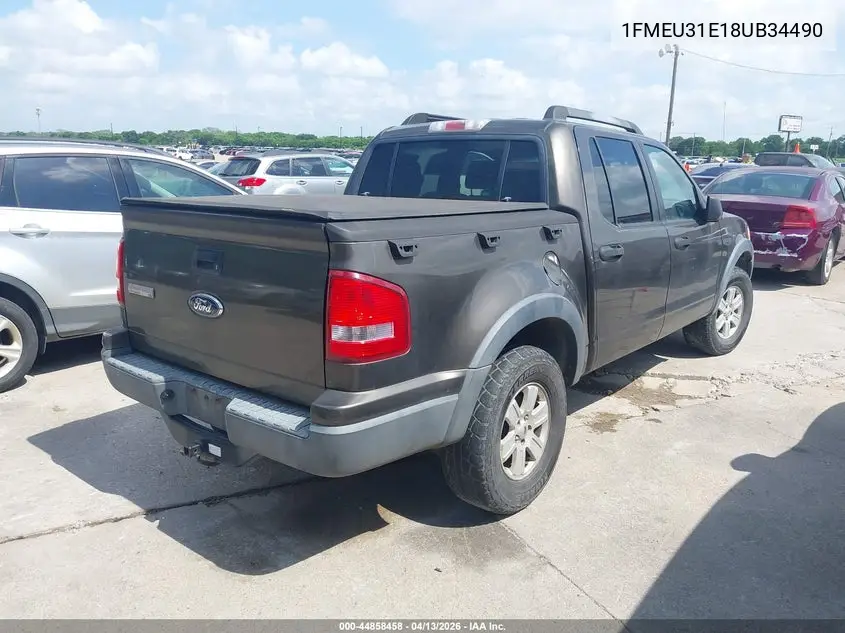 2008 Ford Explorer Sport Trac Xlt VIN: 1FMEU31E18UB34490 Lot: 44858458