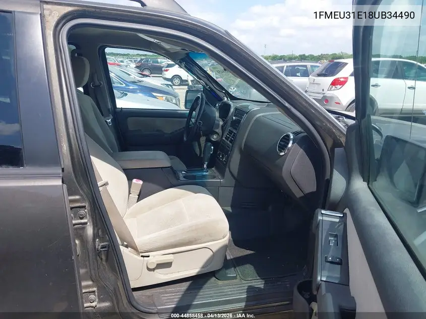 2008 Ford Explorer Sport Trac Xlt VIN: 1FMEU31E18UB34490 Lot: 44858458
