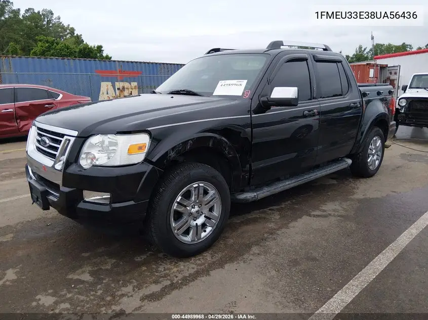 2008 Ford Explorer Sport Trac Limited VIN: 1FMEU33E38UA56436 Lot: 44989968