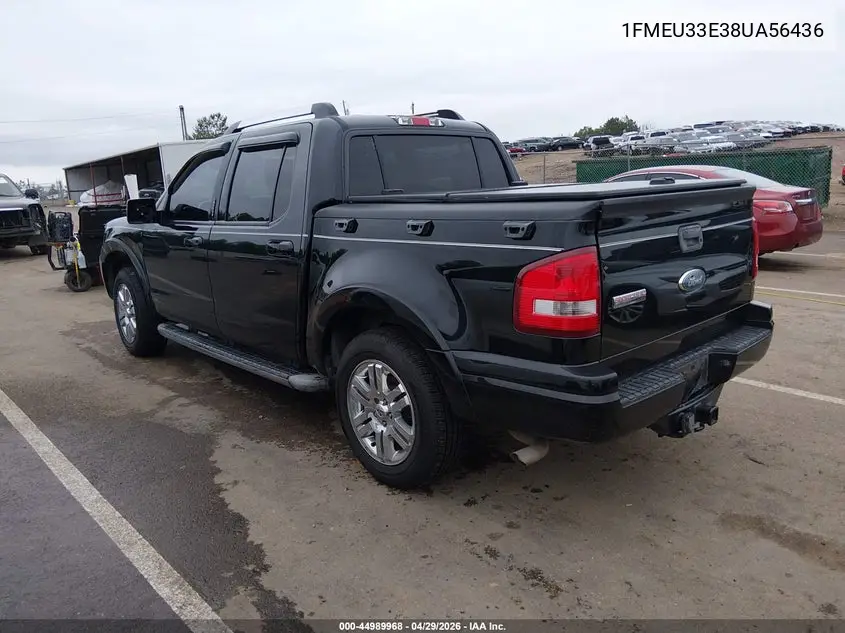 2008 Ford Explorer Sport Trac Limited VIN: 1FMEU33E38UA56436 Lot: 44989968