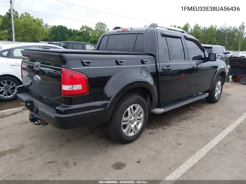 2008 Ford Explorer Sport Trac Limited VIN: 1FMEU33E38UA56436 Lot: 44989968