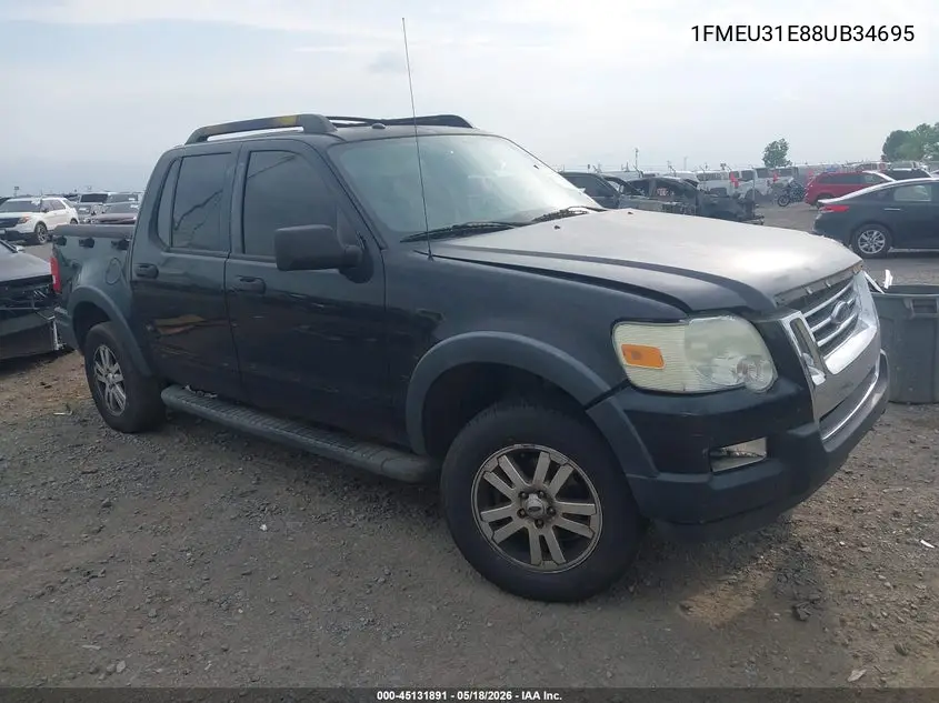 2008 Ford Explorer Sport Trac Xlt VIN: 1FMEU31E88UB34695 Lot: 45131891