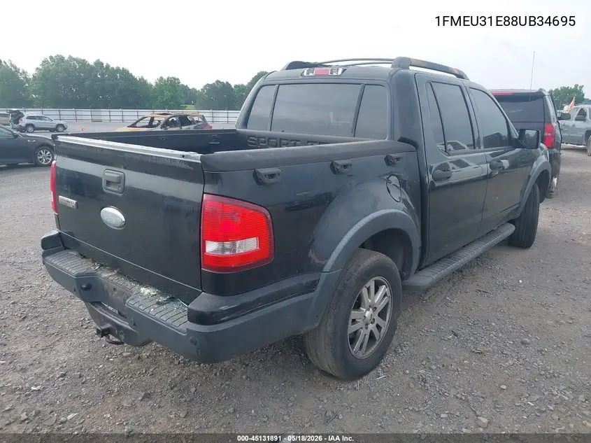 2008 Ford Explorer Sport Trac Xlt VIN: 1FMEU31E88UB34695 Lot: 45131891