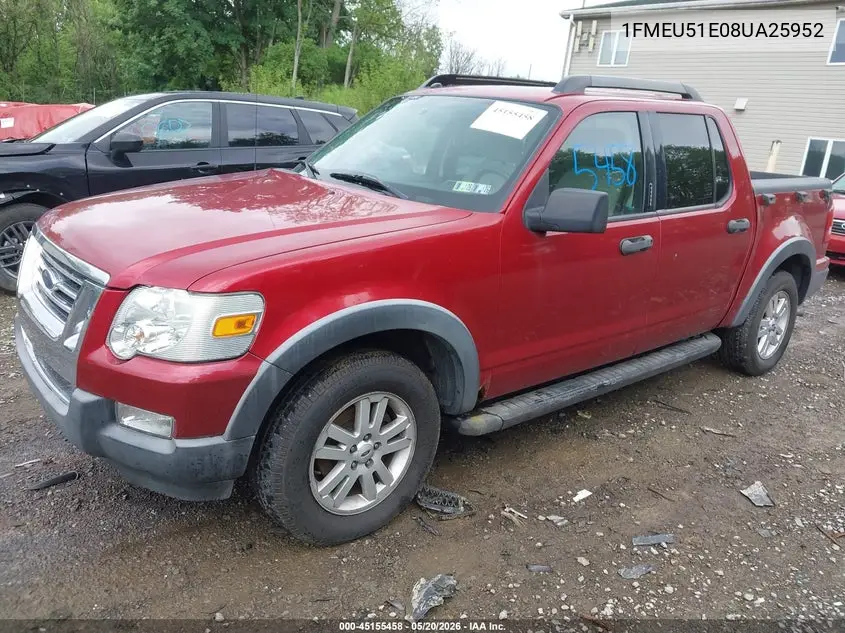 2008 Ford Explorer Sport Trac Xlt VIN: 1FMEU51E08UA25952 Lot: 45155458