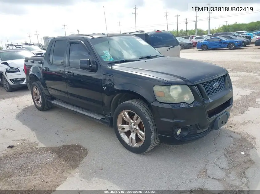 2008 Ford Explorer Sport Trac Limited VIN: 1FMEU33818UB02419 Lot: 45337716