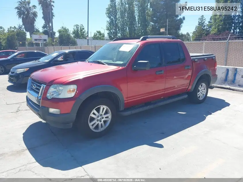 2008 Ford Explorer Sport Trac Xlt VIN: 1FMEU31E58UA95242 Lot: 45338714