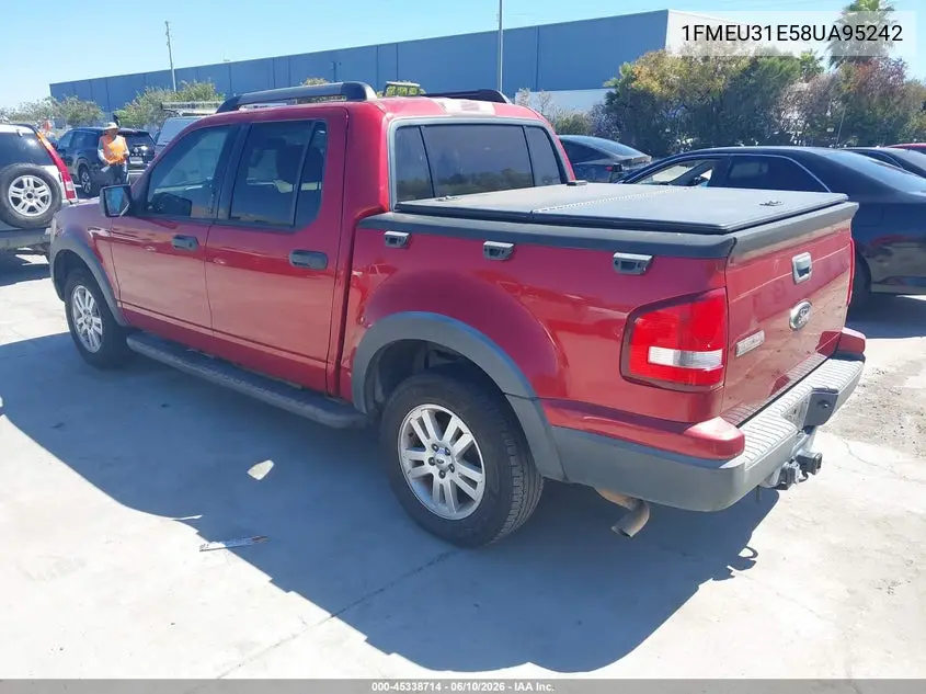 2008 Ford Explorer Sport Trac Xlt VIN: 1FMEU31E58UA95242 Lot: 45338714