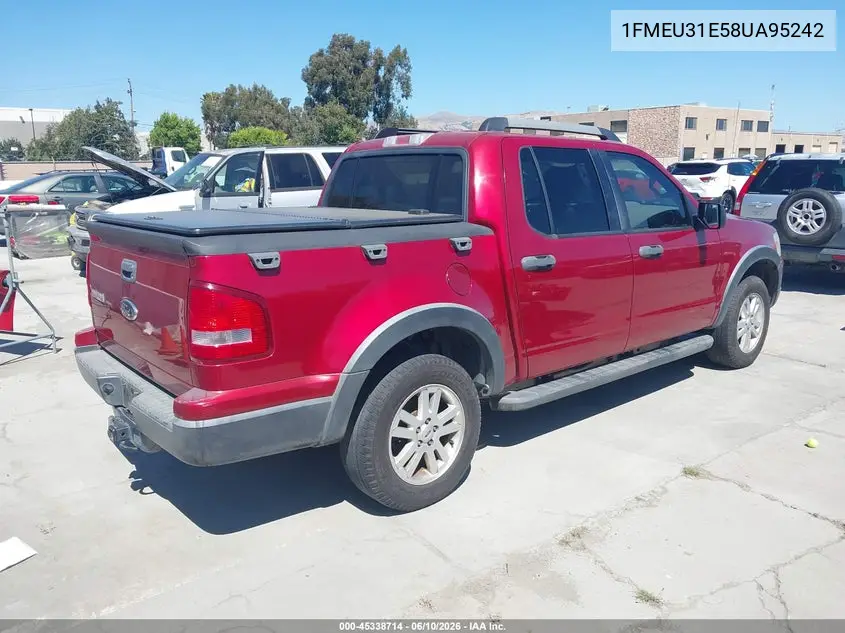 2008 Ford Explorer Sport Trac Xlt VIN: 1FMEU31E58UA95242 Lot: 45338714
