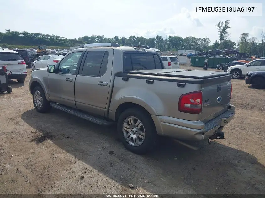 2008 Ford Explorer Sport Trac Limited VIN: 1FMEU53E18UA61971 Lot: 45352774