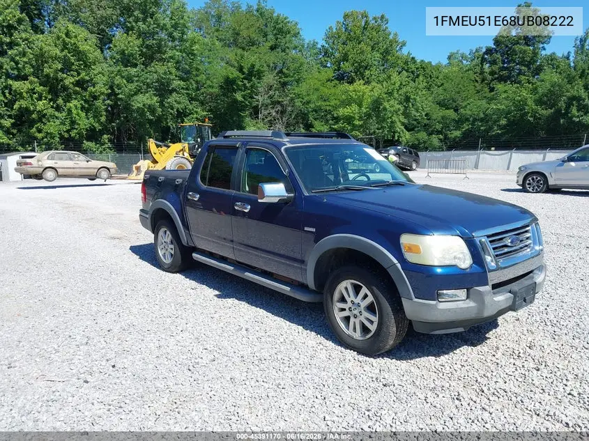 2008 Ford Explorer Sport Trac Xlt VIN: 1FMEU51E68UB08222 Lot: 45391170