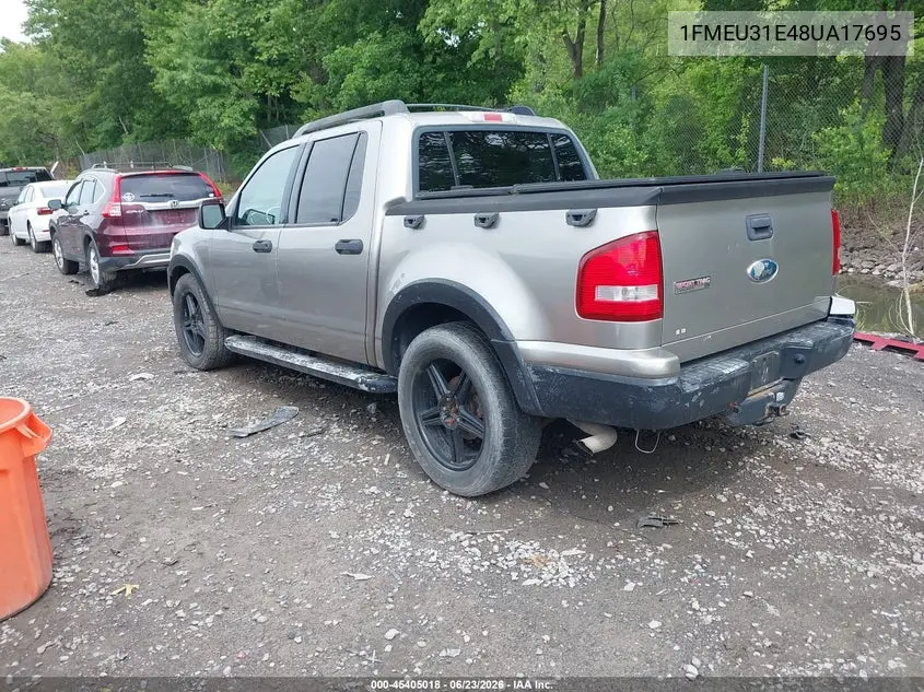 2008 Ford Explorer Sport Trac Xlt VIN: 1FMEU31E48UA17695 Lot: 45405018