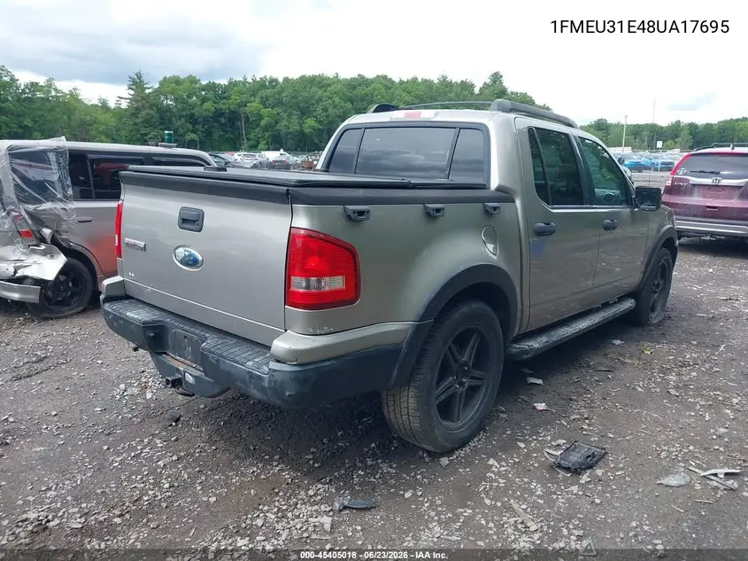 2008 Ford Explorer Sport Trac Xlt VIN: 1FMEU31E48UA17695 Lot: 45405018