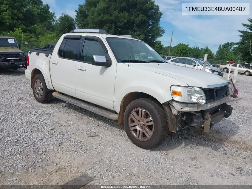 2008 Ford Explorer Sport Trac Limited VIN: 1FMEU33E48UA00487 Lot: 45430762