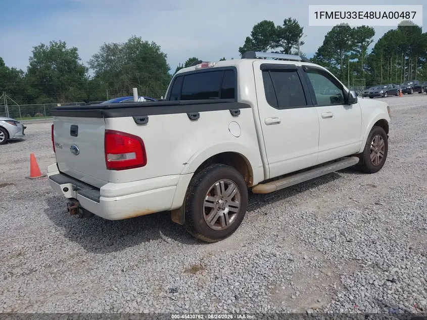 2008 Ford Explorer Sport Trac Limited VIN: 1FMEU33E48UA00487 Lot: 45430762