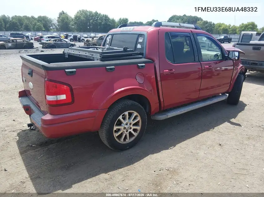 2008 Ford Explorer Sport Trac Limited VIN: 1FMEU33E68UA48332 Lot: 45667674