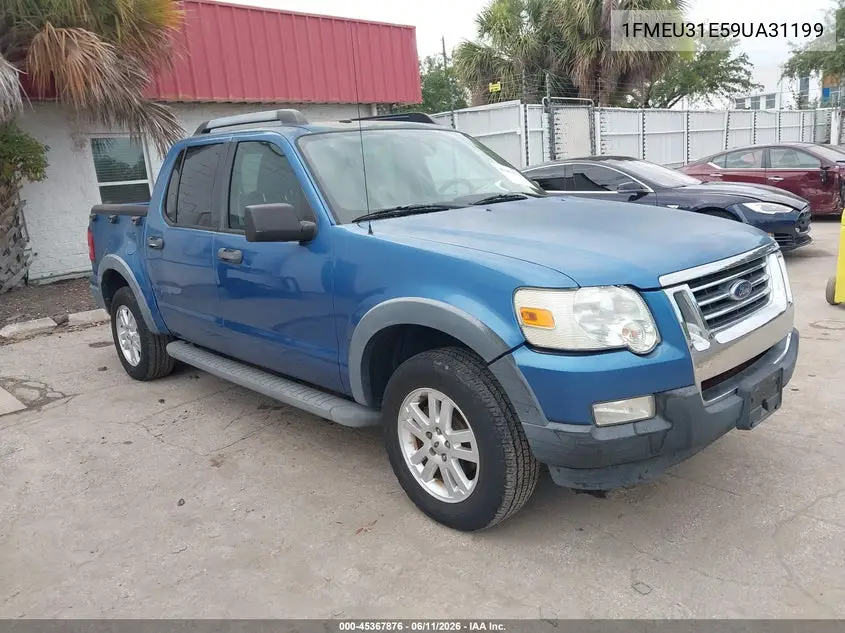 2009 Ford Explorer Sport Trac Xlt VIN: 1FMEU31E59UA31199 Lot: 45367876