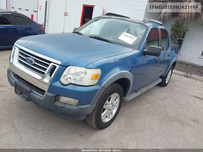 2009 Ford Explorer Sport Trac Xlt VIN: 1FMEU31E59UA31199 Lot: 45367876
