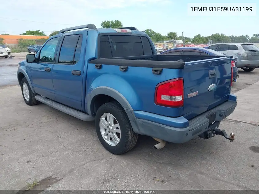 2009 Ford Explorer Sport Trac Xlt VIN: 1FMEU31E59UA31199 Lot: 45367876