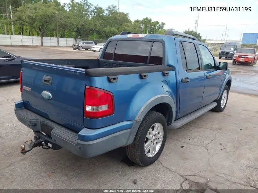 2009 Ford Explorer Sport Trac Xlt VIN: 1FMEU31E59UA31199 Lot: 45367876