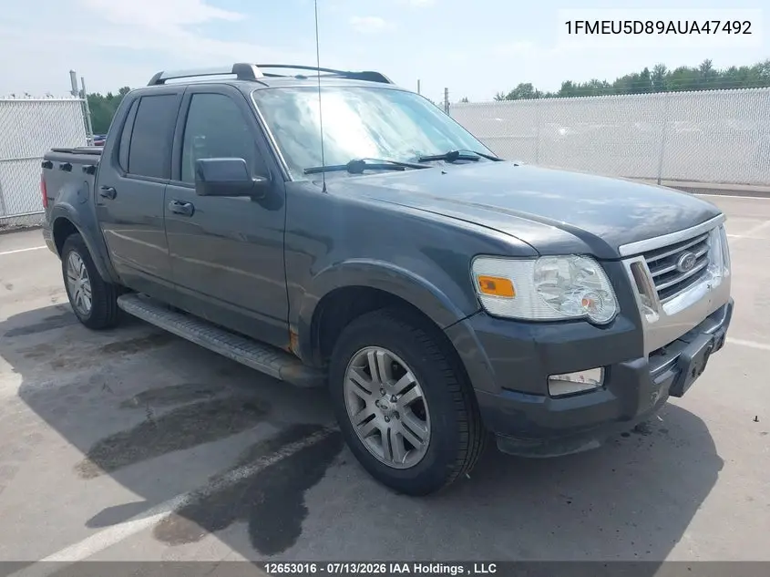 2010 Ford Explorer Sport Trac VIN: 1FMEU5D89AUA47492 Lot: 12653016