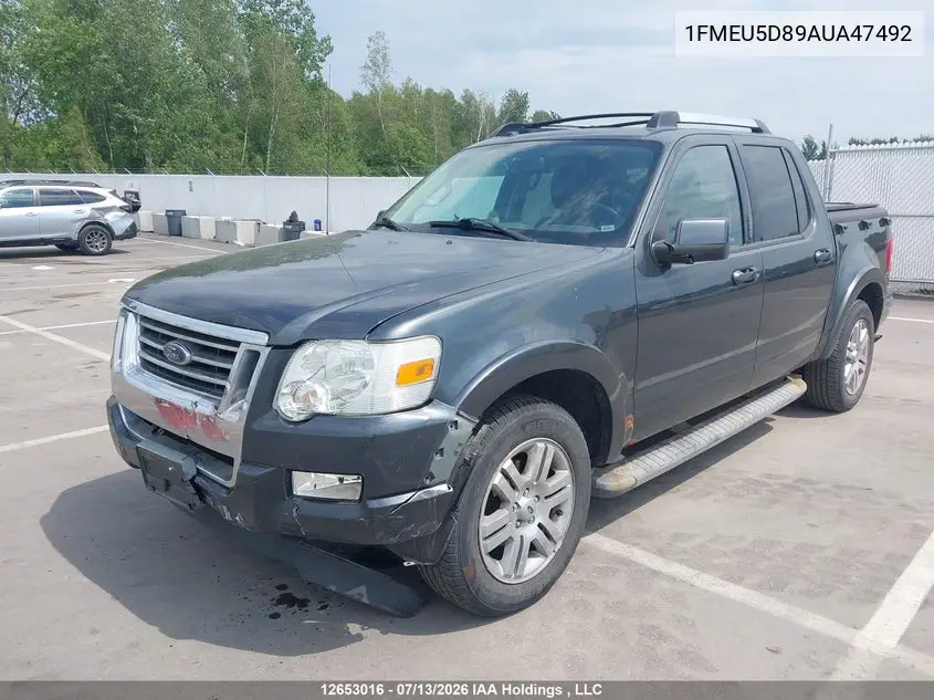 2010 Ford Explorer Sport Trac VIN: 1FMEU5D89AUA47492 Lot: 12653016