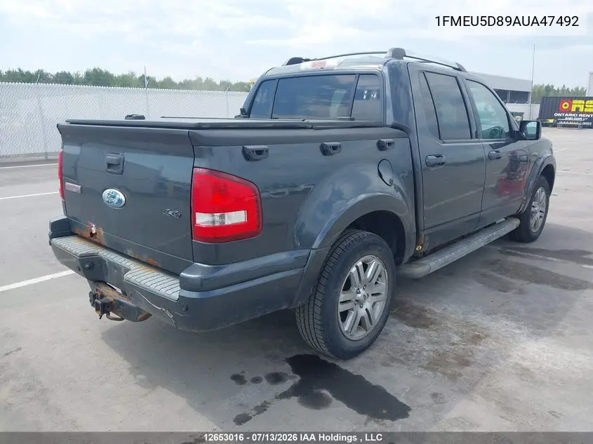 2010 Ford Explorer Sport Trac VIN: 1FMEU5D89AUA47492 Lot: 12653016