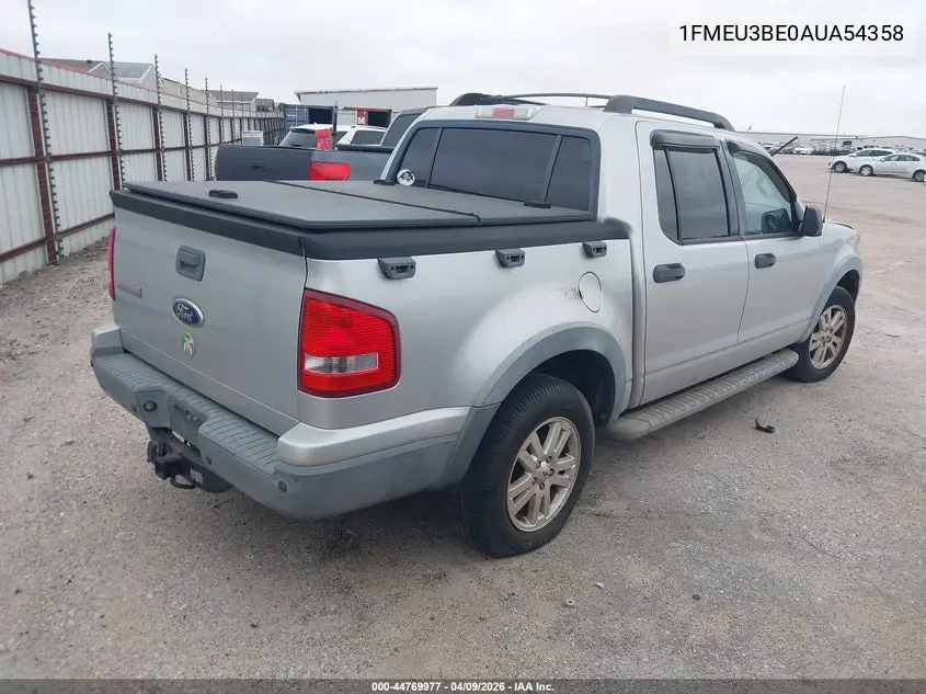 2010 Ford Explorer Sport Trac Xlt VIN: 1FMEU3BE0AUA54358 Lot: 44769977