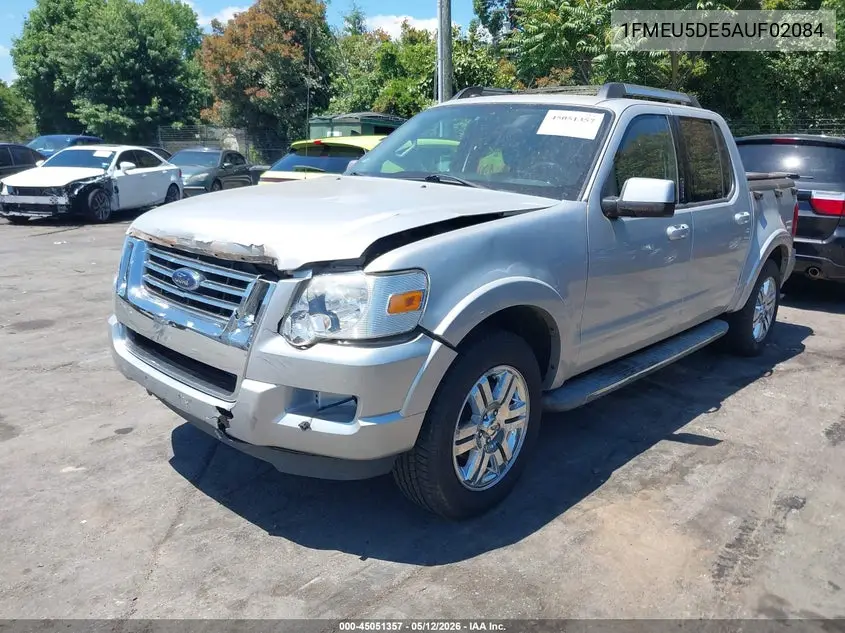2010 Ford Explorer Sport Trac Limited VIN: 1FMEU5DE5AUF02084 Lot: 45051357