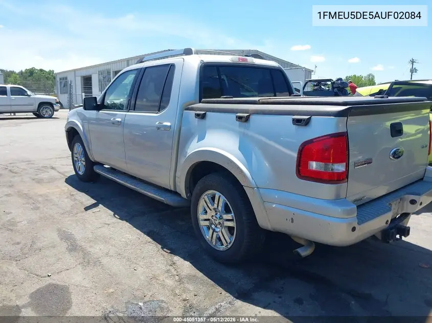 2010 Ford Explorer Sport Trac Limited VIN: 1FMEU5DE5AUF02084 Lot: 45051357