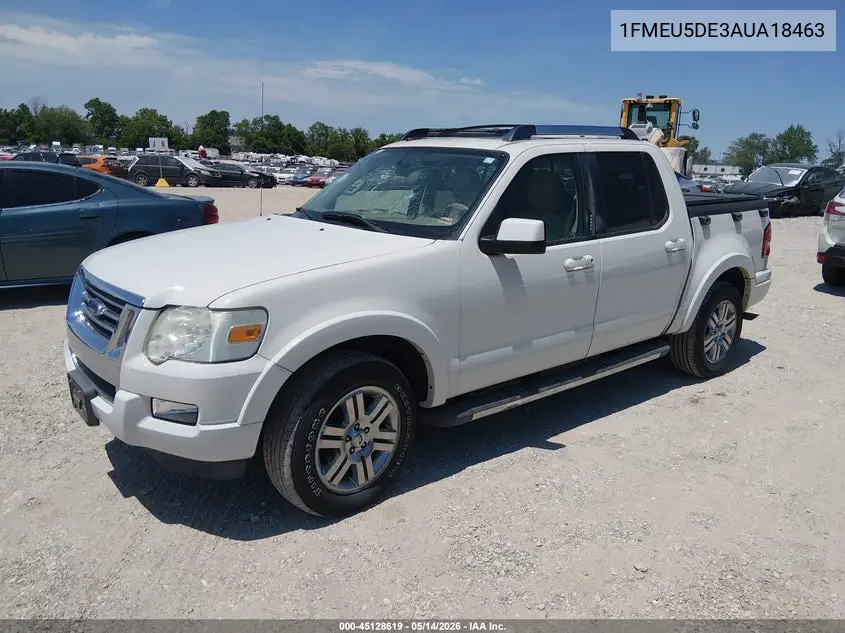 2010 Ford Explorer Sport Trac Limited VIN: 1FMEU5DE3AUA18463 Lot: 45128619